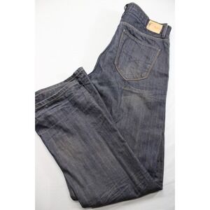Tre Vero Jeans Faded Dark Blue Size 36X32 Distressed